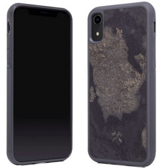 Woodcessories Stone Collection EcoCase iPhone Xr camo gray sto054