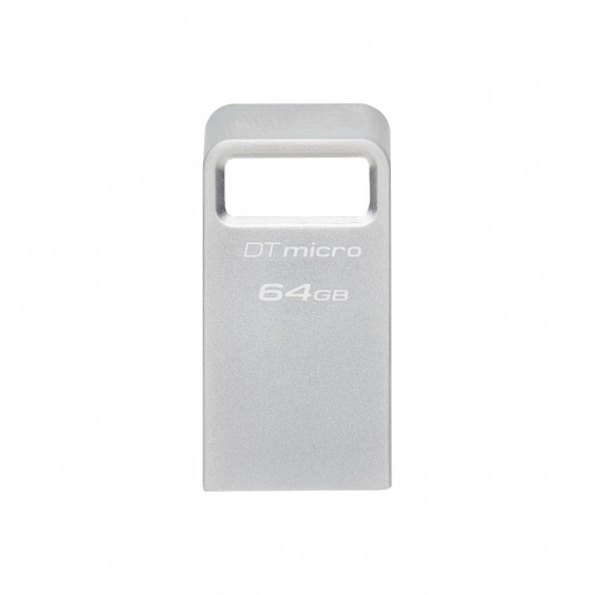 Kingston USB 3.2 Flash Drive  DataTraveler micro 64 GB, USB 3.2, Silver 