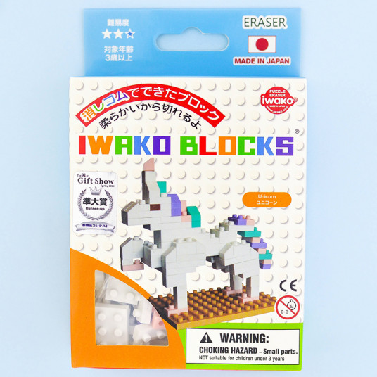 IWAKO trintukų- dėlionių rinkinys "Unicorn" Blocks
