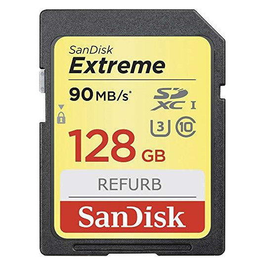  SanDisk SDXC 128GB Extreme UHS-I U3 V30 180/90 MB/s 
