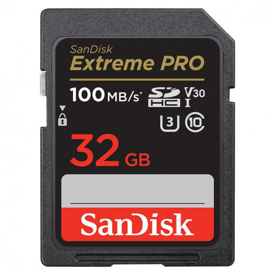  SanDisk SDHC 32GB Extreme Pro UHS-I U3 V30 100/90 MB/s 
