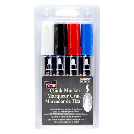  Kreidiniai markeriai Marvy Bistro Chalk Marker 480-4C  4vnt. 