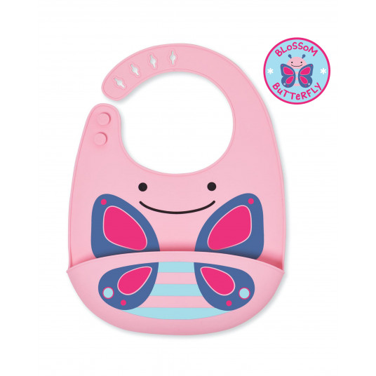 SKIP HOP seilinukas silikoninis 6m+ Zoo Fold & Go Butterfly 232202