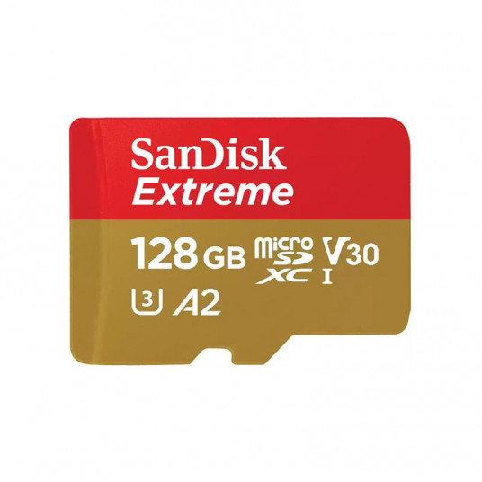  SanDisk microSDXC Extreme 128GB 190/90 MB/s A2 C10 V30 UHS-I U3 