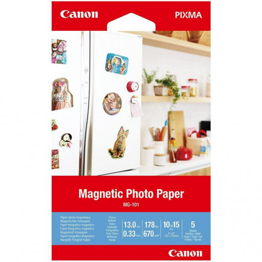  Paper Canon MG-101 magnetic 4x6 5 pages 