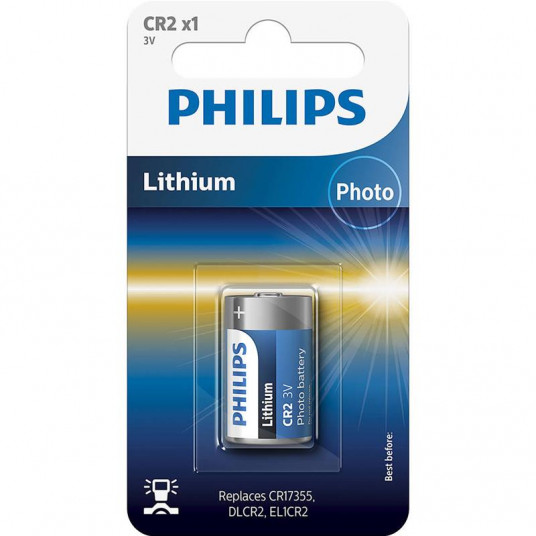  Battery Philips CR2 Lithium 3 V (CR17355) 