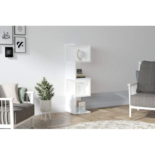 Knygų lentyna Hanah Home Alin - Balta
