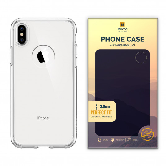  Mocco Original Clear Case 2mm Silicone Case for Apple iPhone XS Max Transparent (EU Blister) 