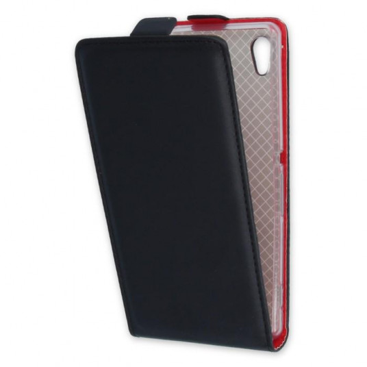  GreenGo Sligo Case Vertical Flip Case For Huawei P8 Black-Red 