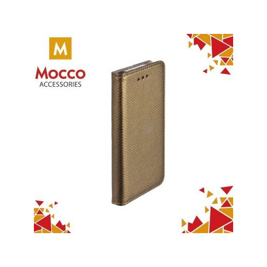  Mocco Smart Magnet Book Case For Apple iPhone X / XS Dark Gold 