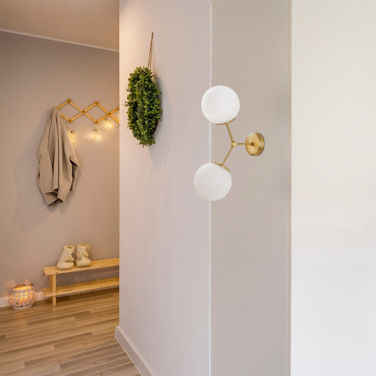 Sieninis šviestuvas Opviq Damar - 6341 - Geltona, balta