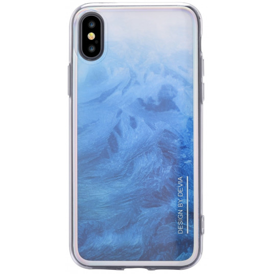 Devia Landscape Silicone Back Case For Apple iPhone X / XS Blue