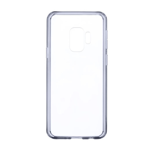  Devia Shockproof Silicone Back Case For Samsung G960 Galaxy S9 Transparent - Black 