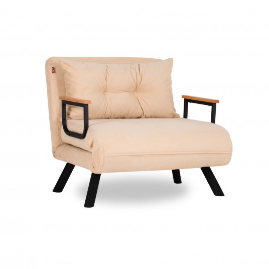  Miegamas fotelis - lova Hanah Home Sando Single - Kremas 