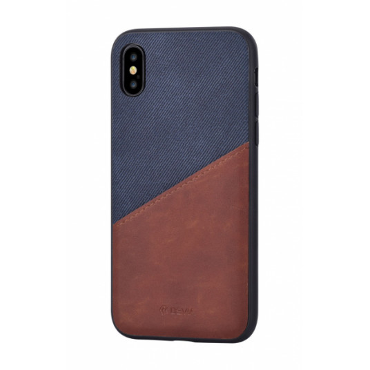 Devia iWallet Silicone Back Case For Apple iPhone X / XS Blue