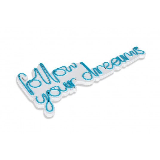  Dekoratyvinis LED apšvietimas Wallxpert Follow Your Dreams - Mėlyna 