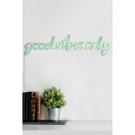  Dekoratyvinis LED apšvietimas Wallxpert Good Vibes Only - Žalias 