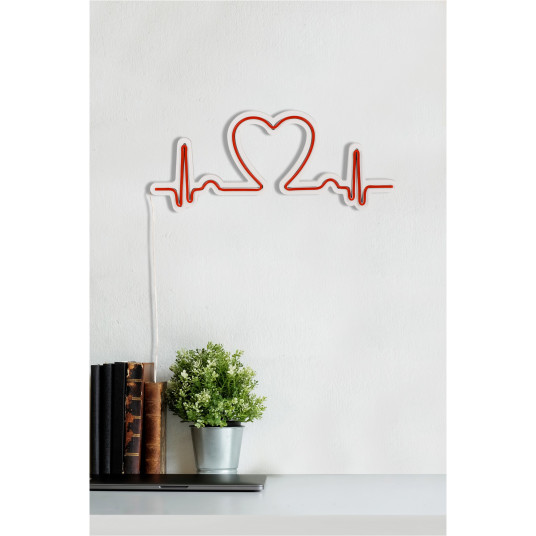 Dekoratyvinis LED apšvietimas Wallxpert Love Rhythm - Raudonas