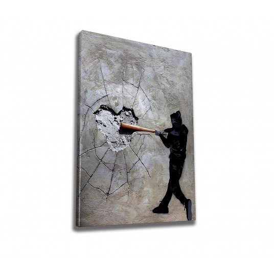 Dekoratyvinė įrėminta drobė Wallxpert WY45 (70 x 100) - Daugiaspalvis 