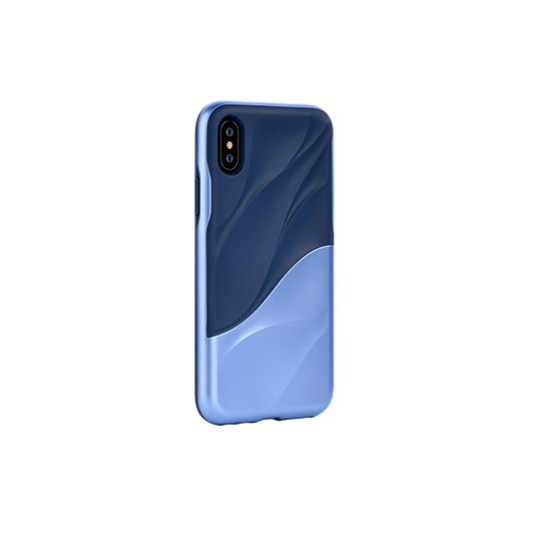  Devia Wave Silicone Back Case Apple iPhone X / XS Blue 