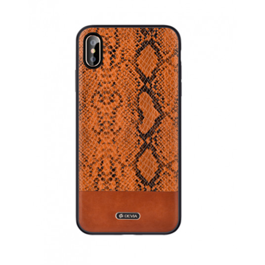  Devia Python Silicone Back Case Apple iPhone XS Max Brown 