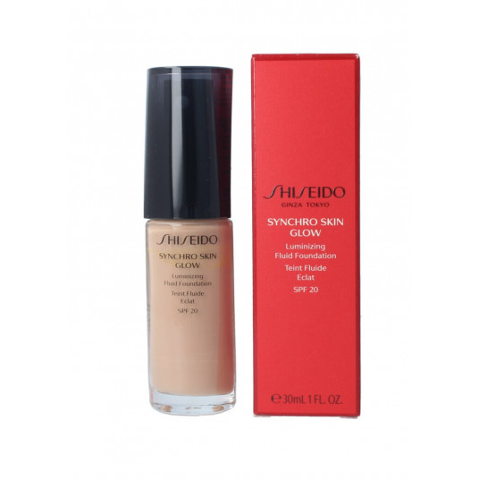  Tonuojantis kremas Shiseido Synchro Skin Glow Luminizing Fluid Foundation SPF 20 (Neutral 4) 30 ml 