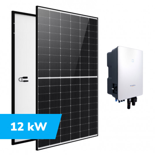  Saulės elektrinės komplektas 12 kW, moduliai LONGI SOLAR LR5-54HPH-415M + inverteris SUNGROW SG12.0RT 