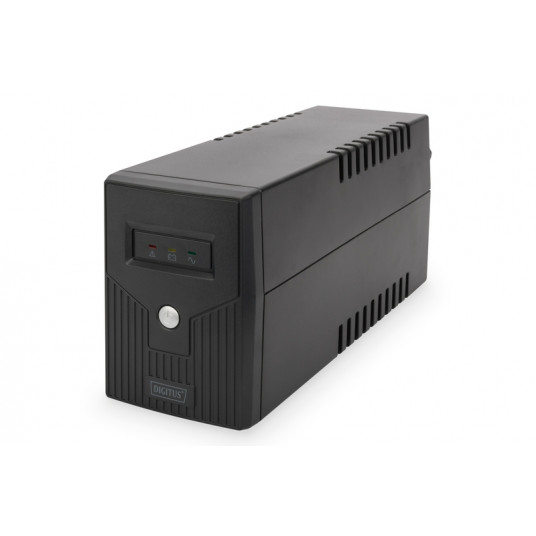  Digitus Line-Interactive UPS DN-170063, 600VA, 360W, 1x 12V/7Ah battery, 2x CEE 7/7 outlet, 2x RJ-11, 1x USB 2.0 type B, LED, Simulated Sine Wave, 298x101x142mm, 4.35kg 