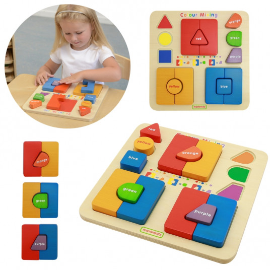  Edukacinė lenta Masterkidz, figūrų dėlionė 