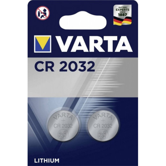  Baterijos Varta LITHIUM CR2032 - 2BP (2xCR2032) 