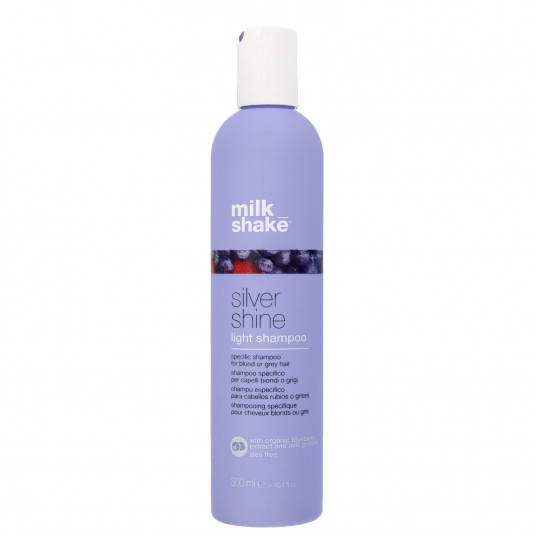 Milk Shake Silver Shine Light šampūnas šviesiems plaukams 300 ml