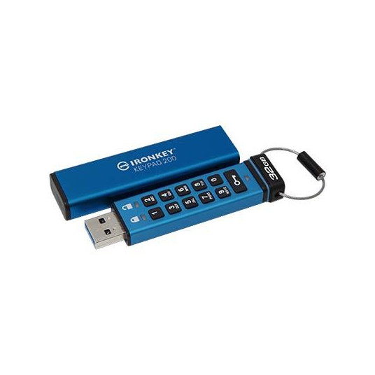  Kingston IronKey Keypad 200 32GB USB 3.0 AES Encrypted 