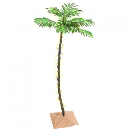  Palmė su 88 šiltomis baltomis LED lemputėmis, 150cm 
