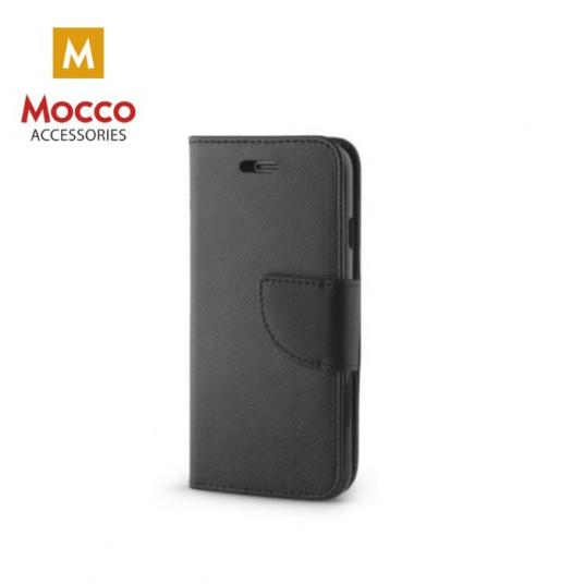  Mocco Fancy Book Case For Apple iPhone XS / X Black 