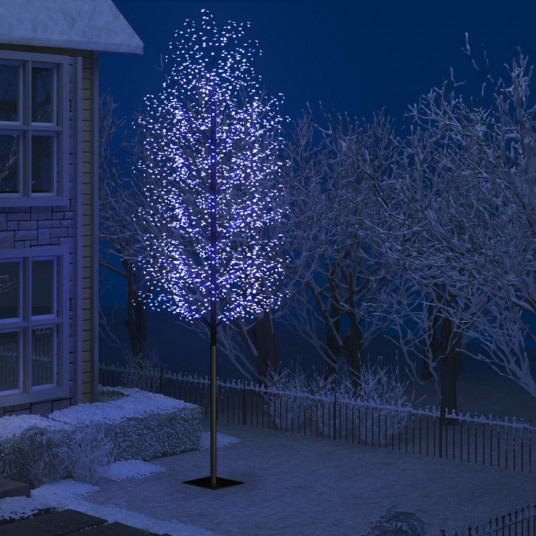 Kalėdinis medis su LED lemputėmis, 500cm, su vyšnių žiedais 