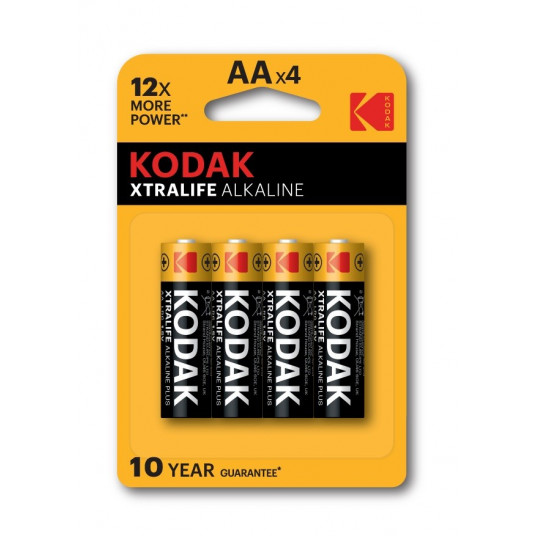  Kodak XTRALIFE alkaline AA battery (4 pack) 