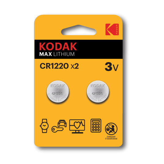  Kodak CR1220 Vienkartinė baterija Litis 