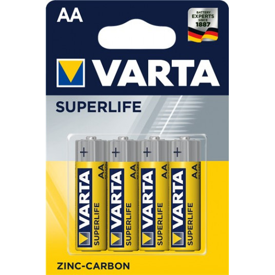  Varta SUPERLIFE Vienkartinė baterija AA Cinko anglis 