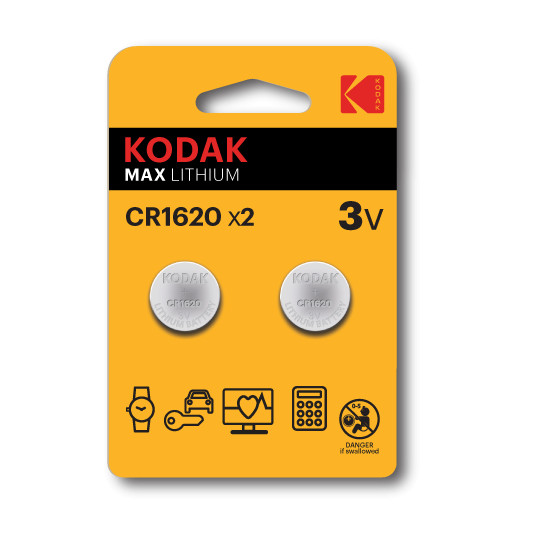  Kodak CR1620 Vienkartinė baterija Litis 
