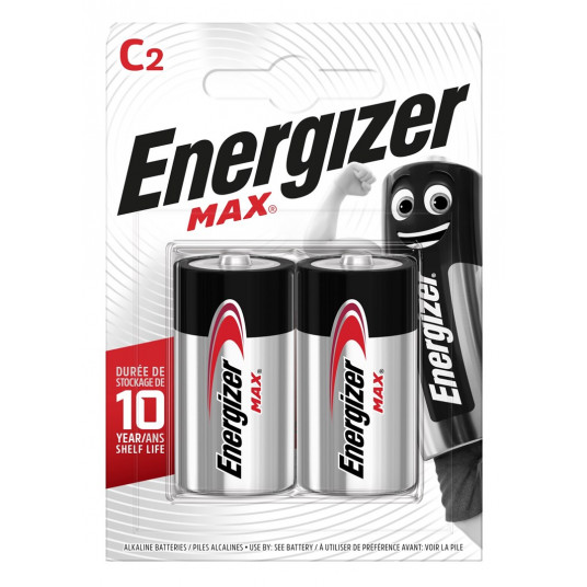  Energizer Max 426803 Baterija C LR14, 2 vnt., Eco pakuotė 