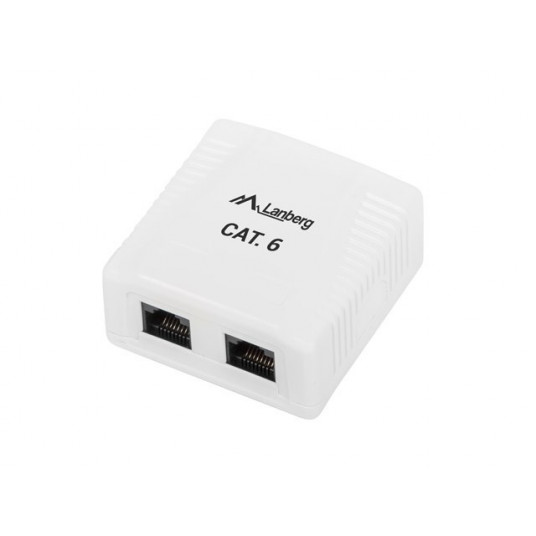 Lanberg gniazdo natynkowe 2xRJ45 