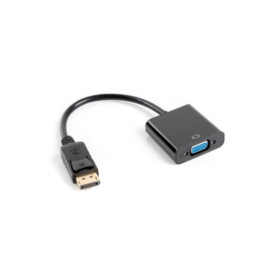  Lanberg AD-0002-BK vaizdo kabelio adapteris 0,2 m VGA (D-Sub) DisplayPort Juoda 