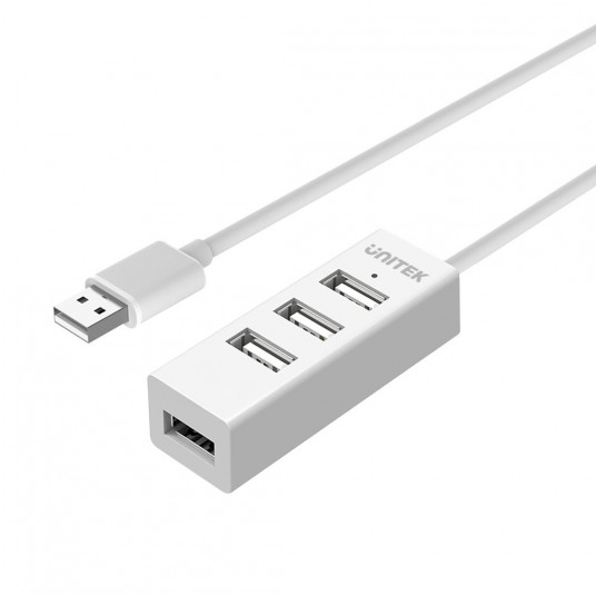  UNITEK Y-2146 sąsajos šakotuvas USB 2.0 480 Mbit/ai Balta 