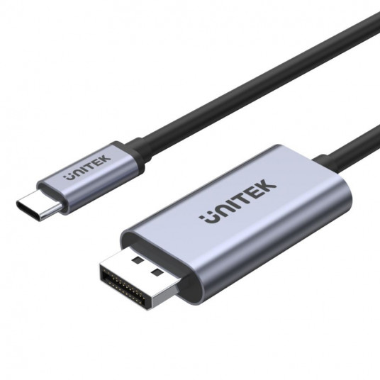  UNITEK V1409A cable gender changer USB-C DisplayPort Juoda, Pilka 