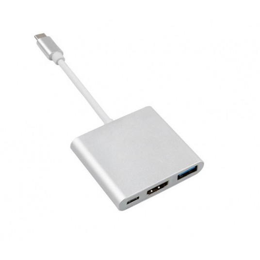  Maclean MCTV-840 USB ekrano adapteris 4096 x 2304 pikseliai Sidabras 