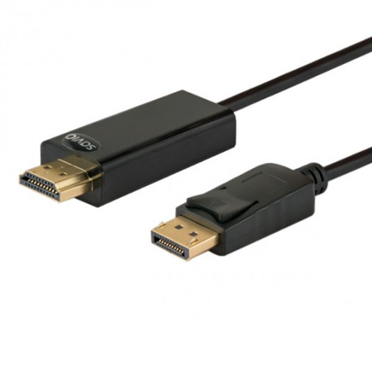  Savio CL-56 vaizdo kabelio adapteris 1,5 m DisplayPort HDMI A tipo (standartinis) Juoda 