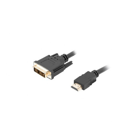 Lanberg CA-HDDV-10CC-0018-BK vaizdo kabelio adapteris 1,8 m HDMI A tipo (standartinis) DVI-D Juoda 