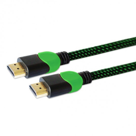  Savio GCL-06 HDMI kabelis 3 m HDMI A tipo (standartinis) Juoda, Žalia 