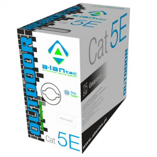  A-LAN KIU5OUTZ305 tinklo kabelis 305 m Cat5e U/UTP (UTP) Pilka 