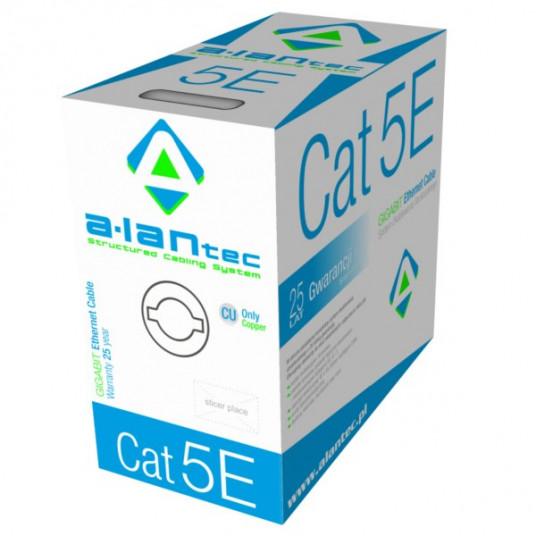  A-LAN KIU5PVC305 tinklo kabelis 305 m Cat5e U/UTP (UTP) Pilka 